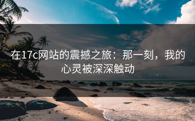 在17c网站的震撼之旅：那一刻，我的心灵被深深触动