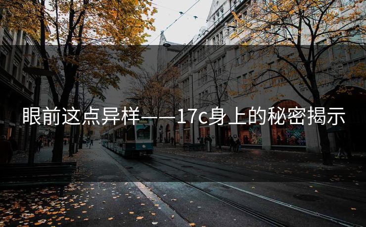 眼前这点异样——17c身上的秘密揭示