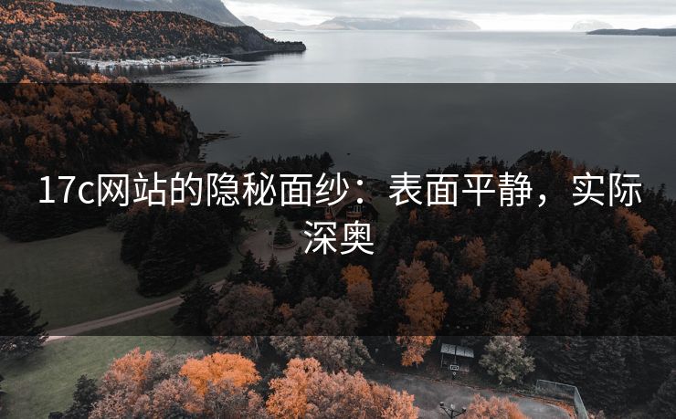 17c网站的隐秘面纱：表面平静，实际深奥
