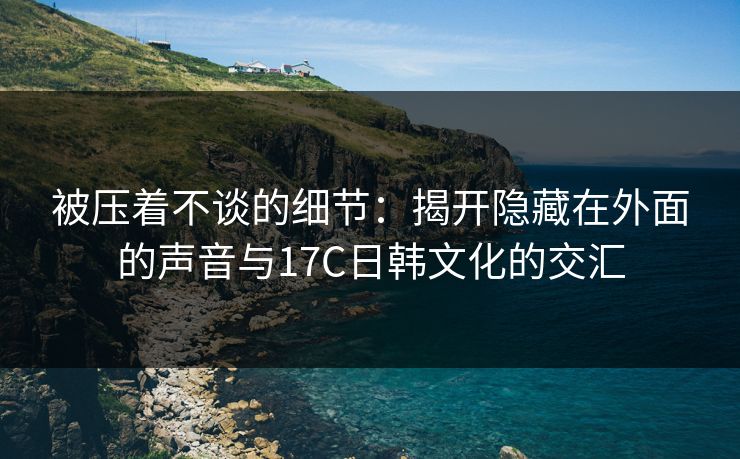 被压着不谈的细节：揭开隐藏在外面的声音与17C日韩文化的交汇