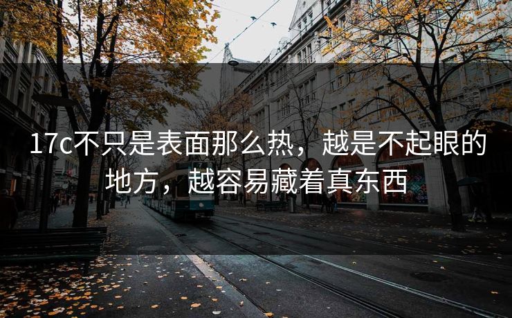 17c不只是表面那么热,越是不起眼的地方,越容易藏着真东西 17c不只是表面那么热,越是不起眼的地方,越容易藏着真东西
